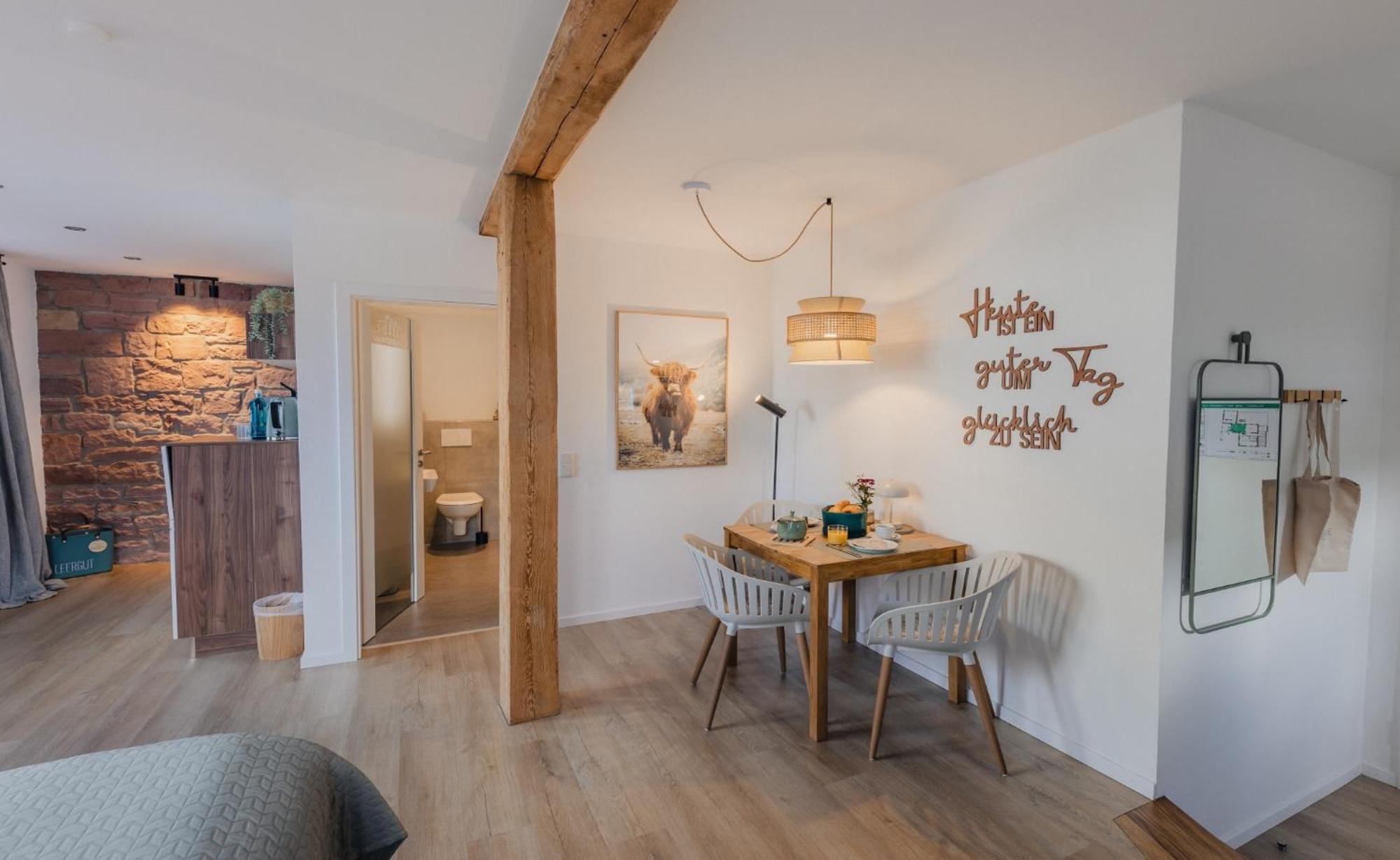Mainterrasse Boardinghouse Am Fluss Klimatisierte Mit 80qm Terrasse * Miltenberg