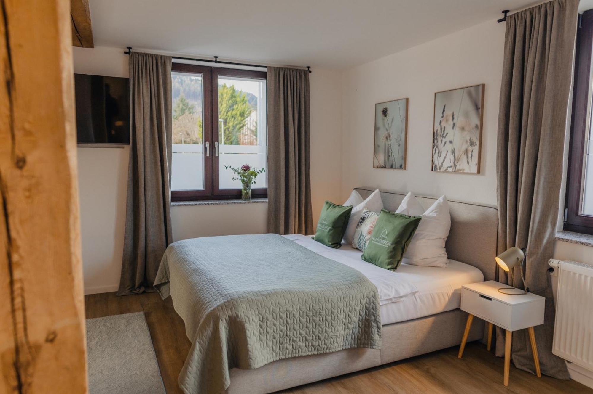 Mainterrasse Boardinghouse Am Fluss Klimatisierte Mit 80qm Terrasse Apartment