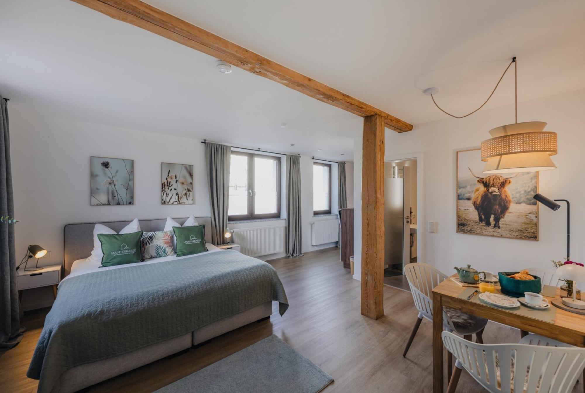 Apartment Mainterrasse Boardinghouse Am Fluss Klimatisierte Mit 80qm Terrasse Miltenberg